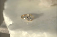 3.05CT Oval Lab Diamond East West Engagement Ring